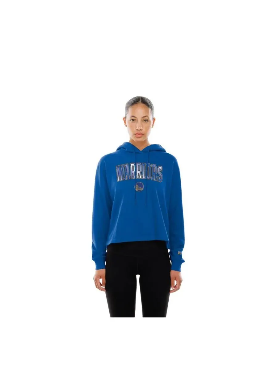 New Era Женская толстовка Royal Golden State Warriors Glam Game с открытой спиной — изображение 4 из 5, королевский