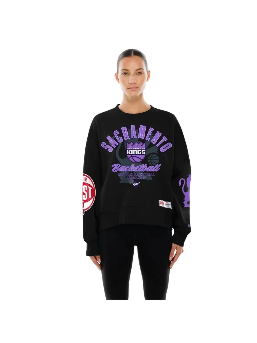 Женская черная толстовка Sacramento Kings 2025/26 City Edition New Era