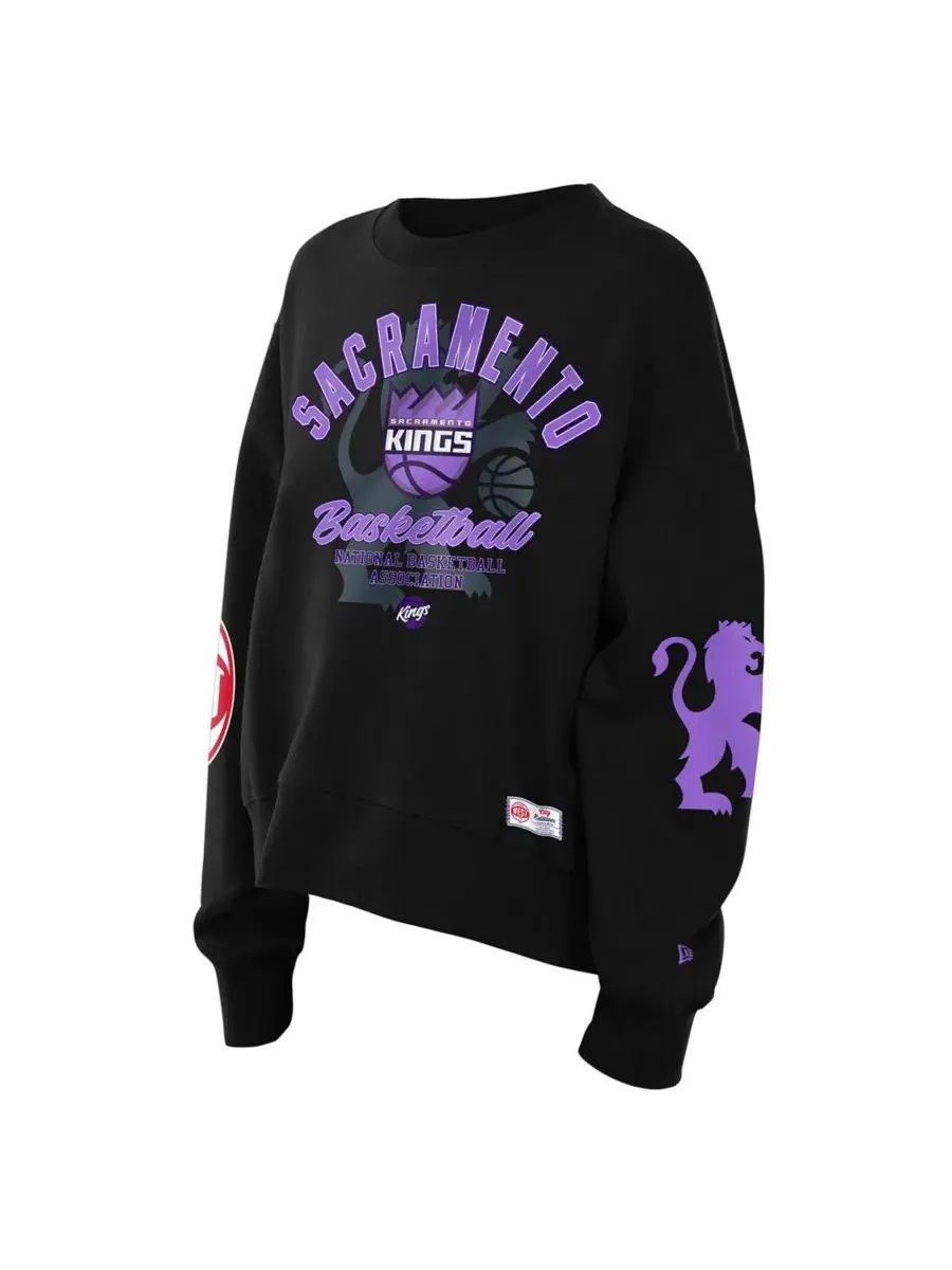 Женская черная толстовка Sacramento Kings 2025/26 City Edition New Era — изображение 3 из 4, черный