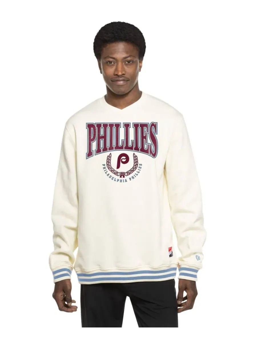Свитшот с принтом Philadelphia Phillies Throwback New Era