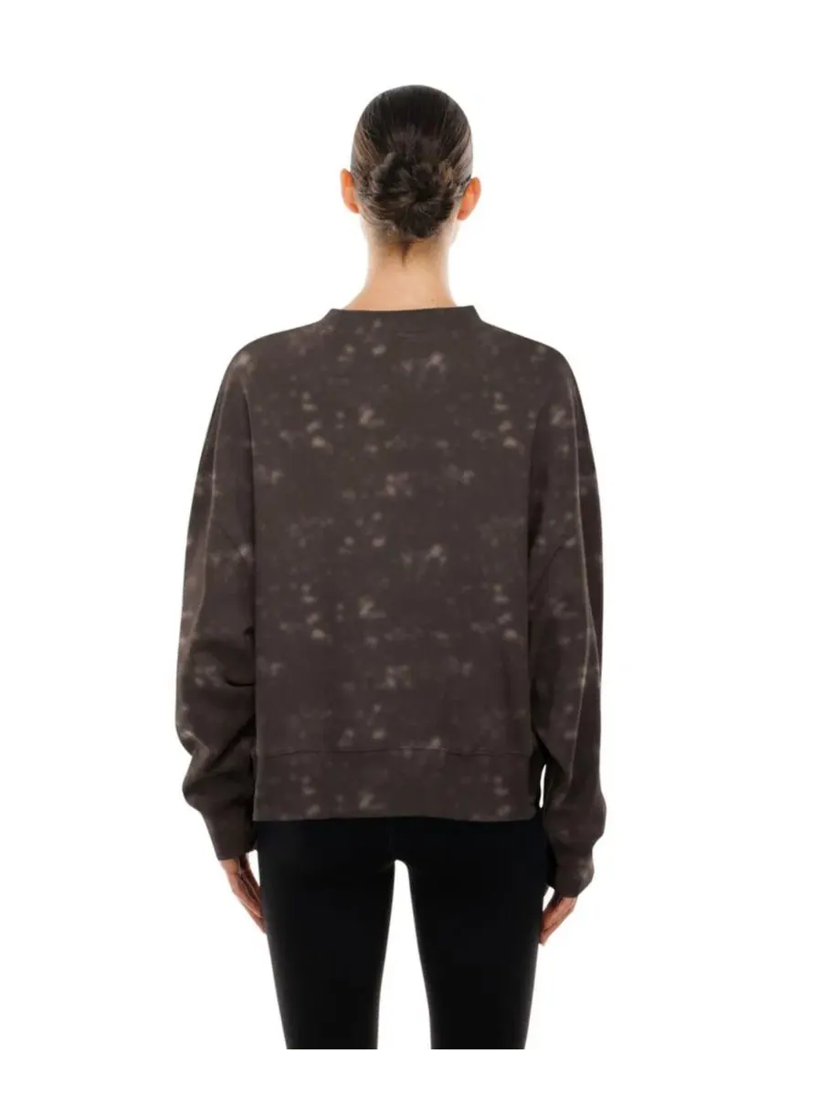Свитшот оверсайз с принтом Throwback Oversized Boxy Sweatshirt New Era — изображение 4 из 4, коричневый