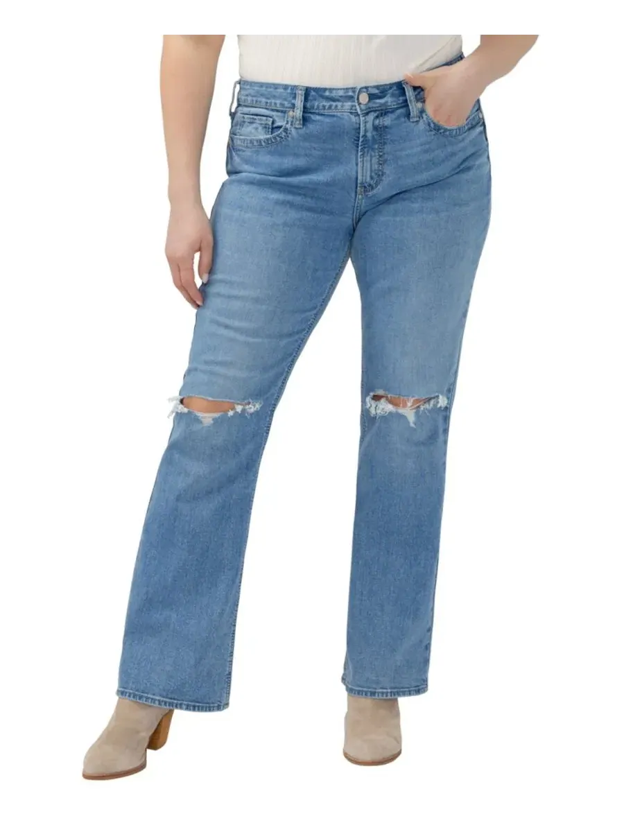 Джинсы Suki Mid-Rise Plus Size Silver Jeans Co., Bluebelle