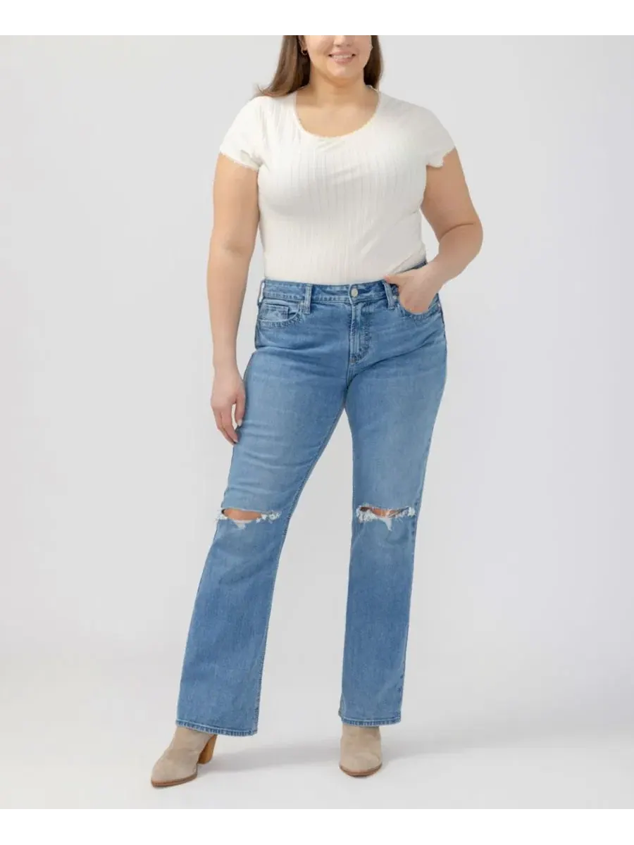 Джинсы Suki Mid-Rise Plus Size Silver Jeans Co., Bluebelle — изображение 2 из 8