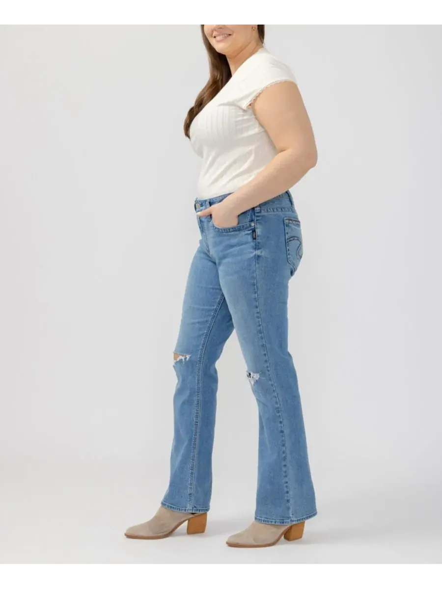 Джинсы Suki Mid-Rise Plus Size Silver Jeans Co., Bluebelle — изображение 3 из 8