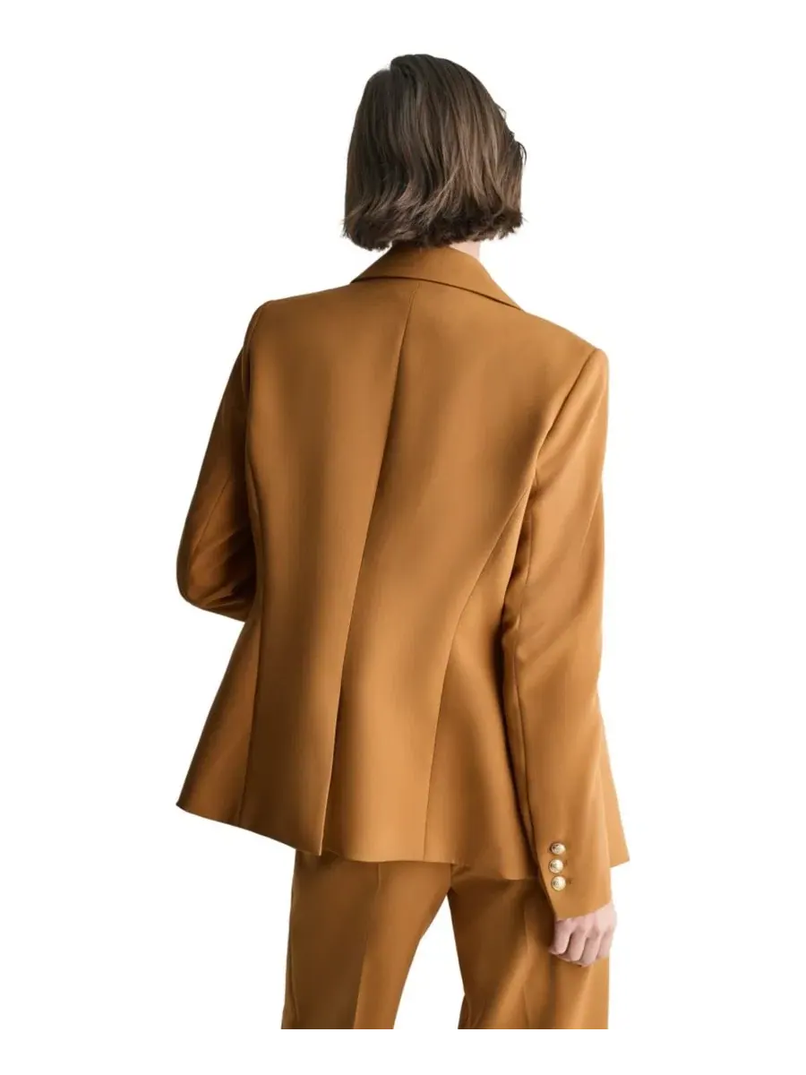 Женский блейзер с подплечниками, однобортный, с лацканами BCBG, Sienna Thread — изображение 5 из 7