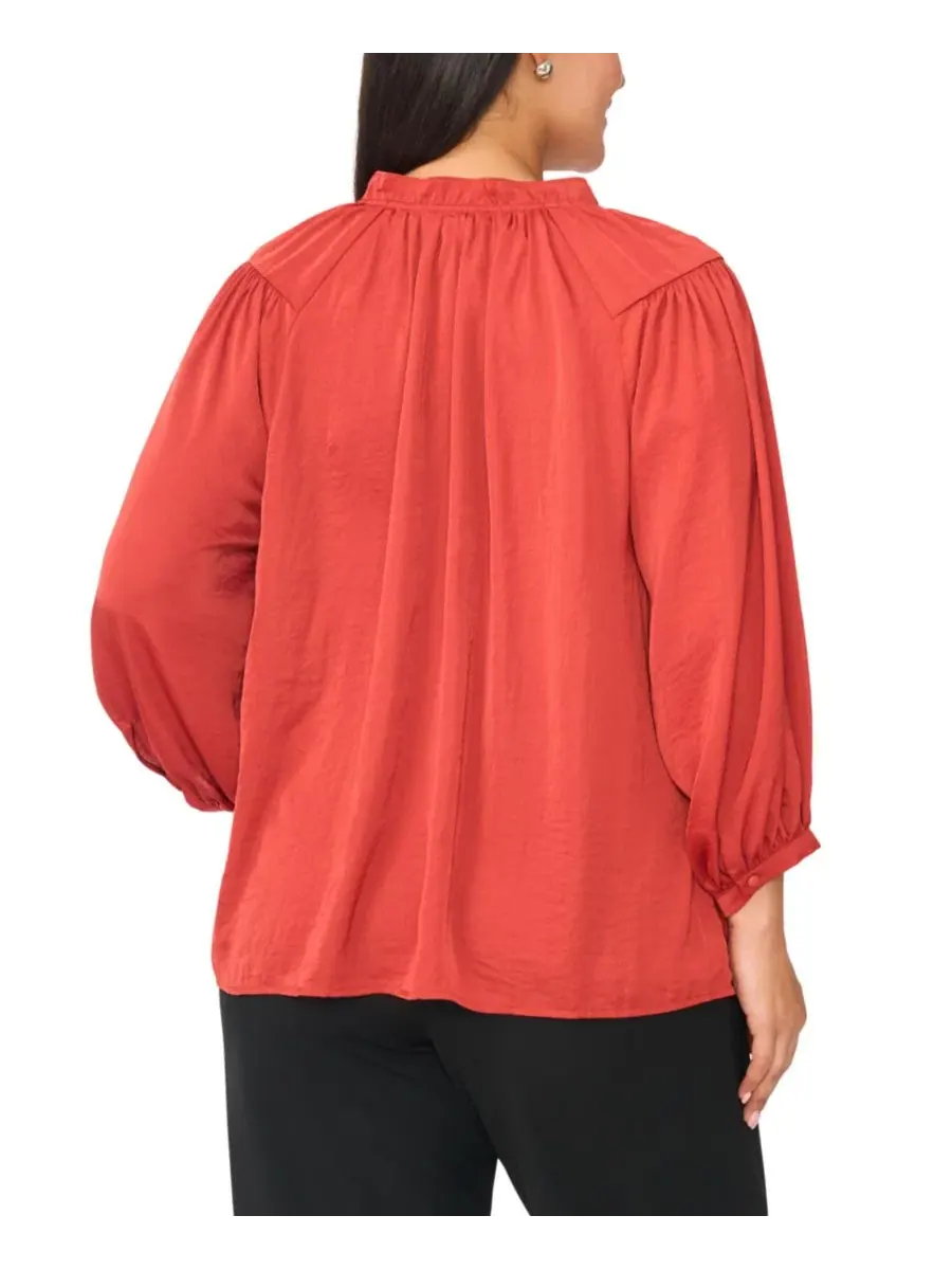 Блуза с завязками и рукавом реглан, модель Raglan-Sleeve Peasant Vince Camuto, Fireside — изображение 4 из 5