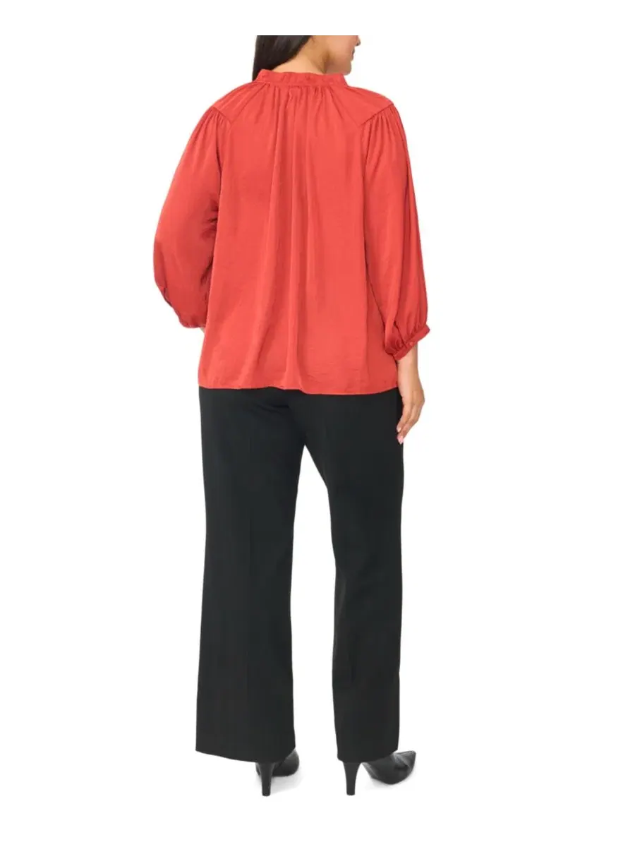 Блуза с завязками и рукавом реглан, модель Raglan-Sleeve Peasant Vince Camuto, Fireside — изображение 5 из 5