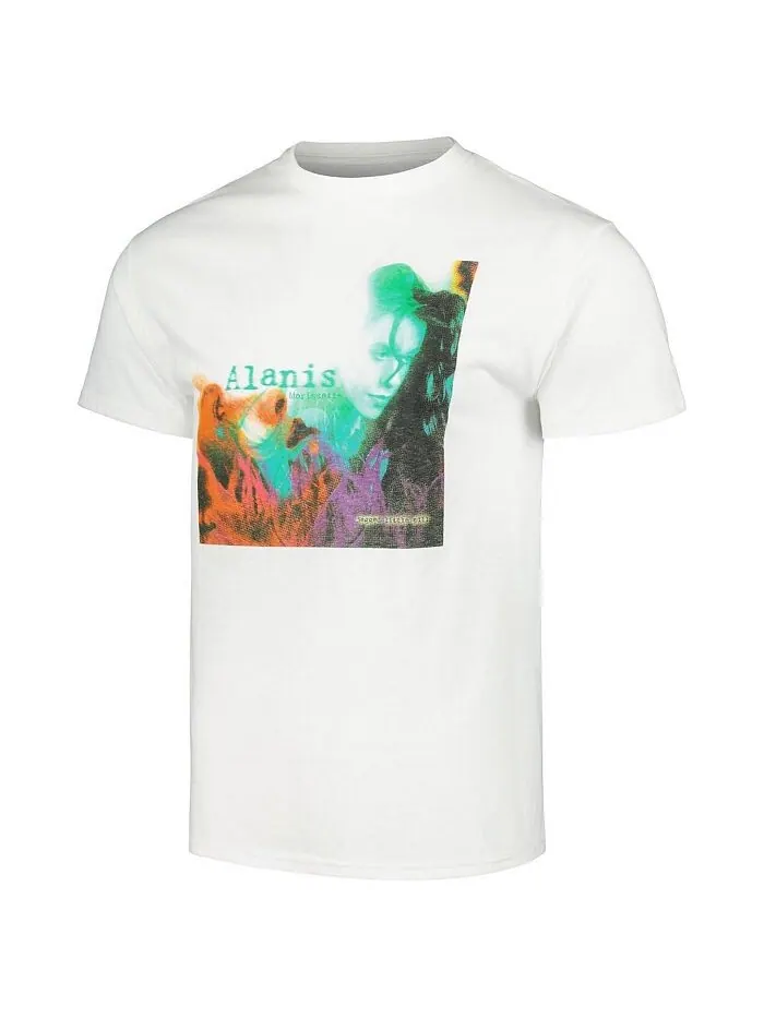 Мужская белая футболка Alanis Morissette Jagged Little Pill Manhead Merch — изображение 2 из 3, белый