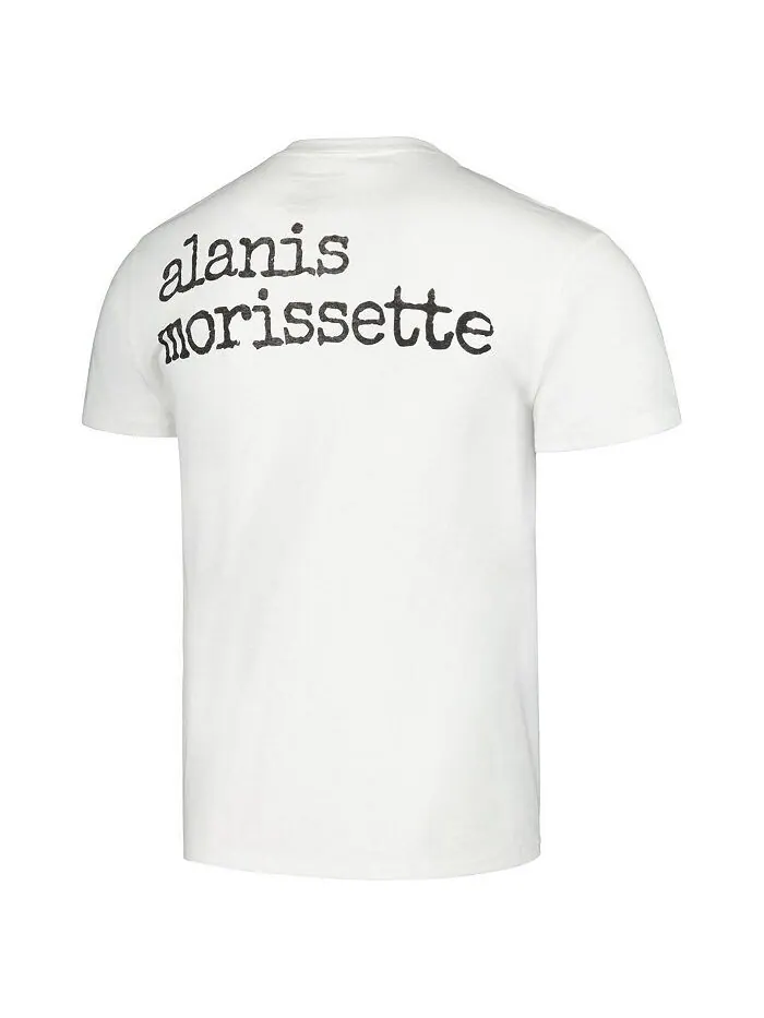 Мужская белая футболка Alanis Morissette Jagged Little Pill Manhead Merch — изображение 3 из 3, белый