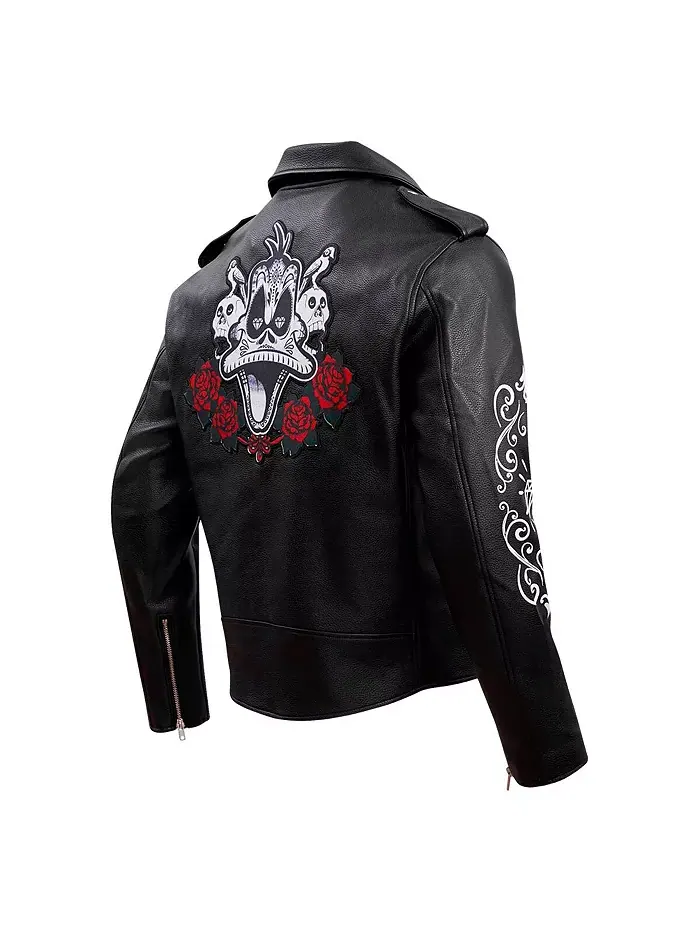 Мужская черная мотоциклетная куртка на молнии Looney Tunes Dispicable Biker Freeze Max — изображение 2 из 4