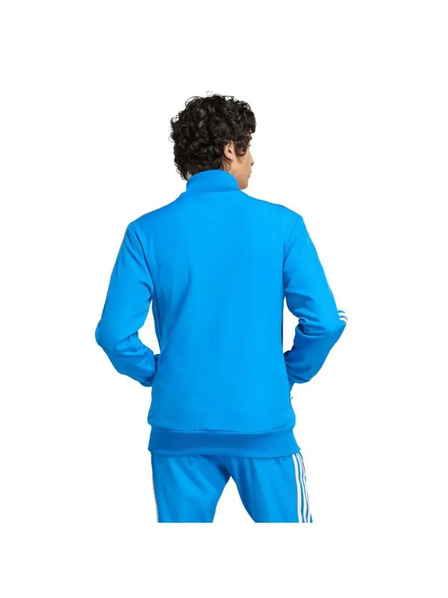 Adidas Мужская синяя спортивная куртка на молнии с символикой мадридского «Реала» и трибунами — изображение 2 из 4, синий