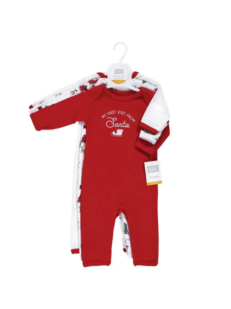 Тройной комплект цельнокроеных костюмов Hudson Baby, North Pole — изображение 2 из 5
