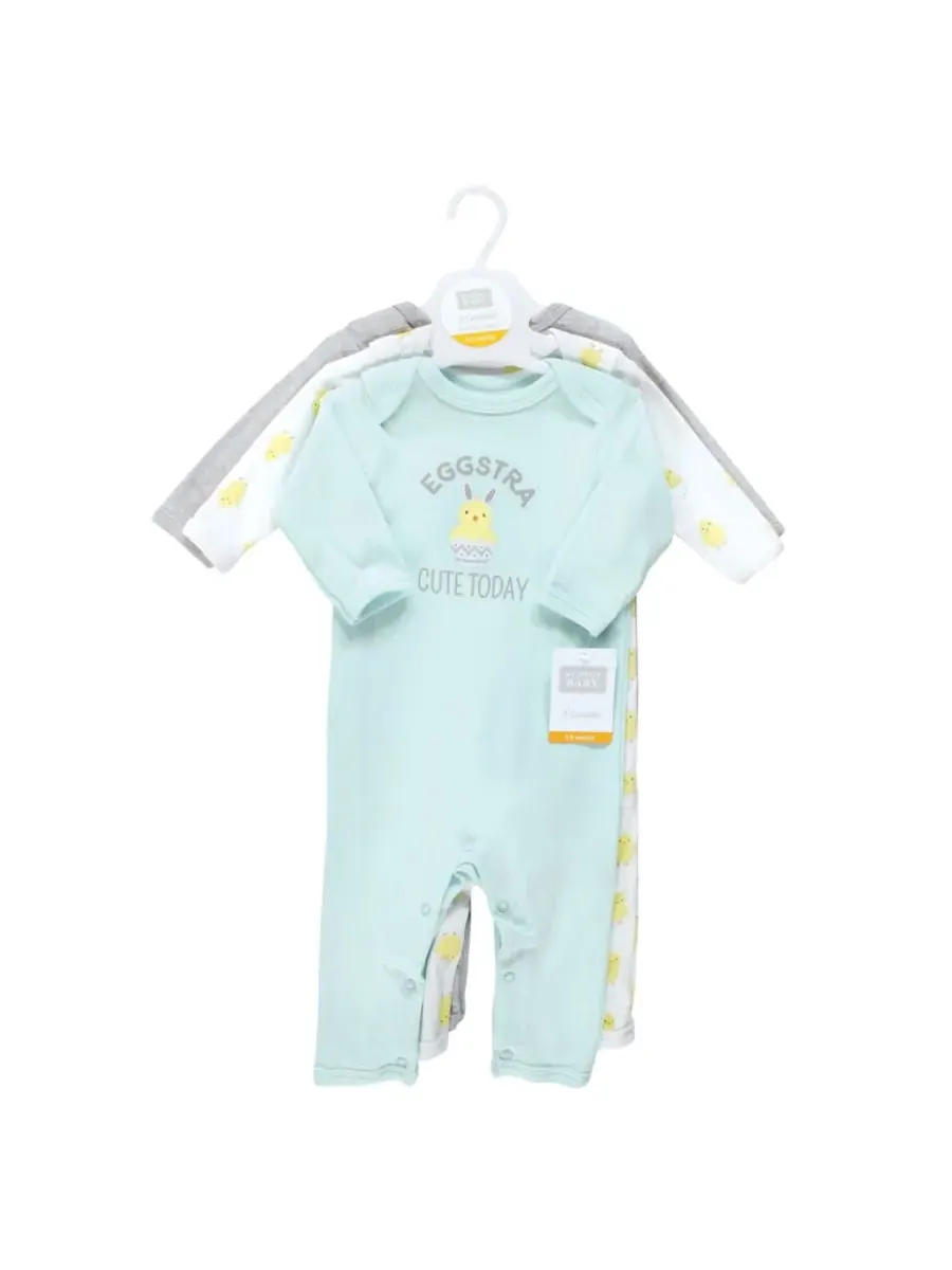 Тройной комплект цельнокроеных костюмов Hudson Baby, Eggstra Cute — изображение 4 из 5