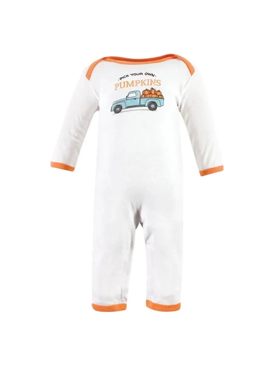 Тройной комплект цельнокроеных костюмов Hudson Baby, Pumpkin Truck — изображение 2 из 5