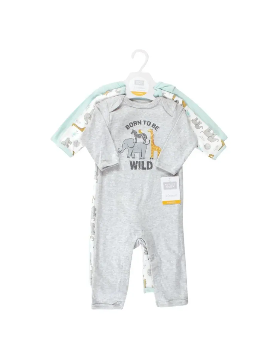 Тройной комплект цельнокроеных костюмов Hudson Baby, Little Monkey — изображение 3 из 7