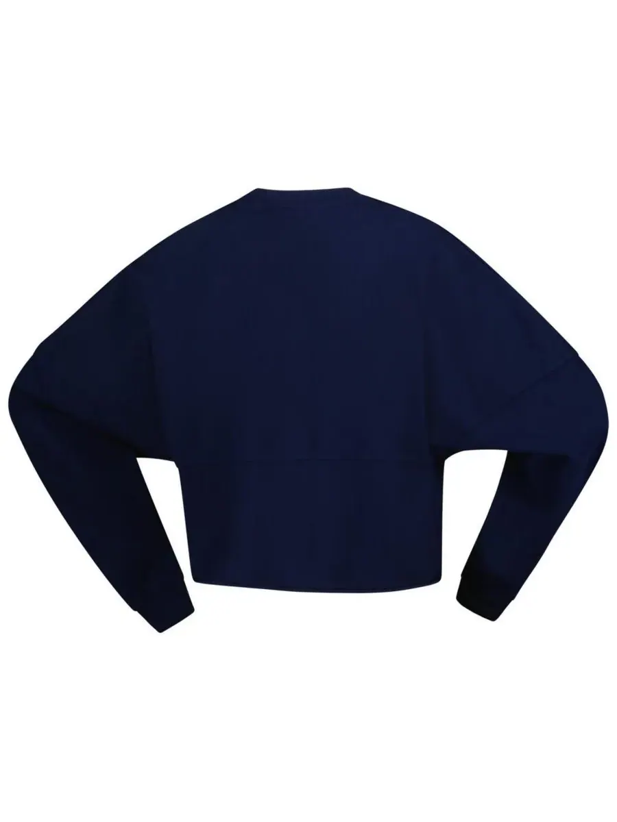 Spirit Jersey Женская укороченная футболка с длинными рукавами и принтом Indiana Fever темно-синего — изображение 2 из 3