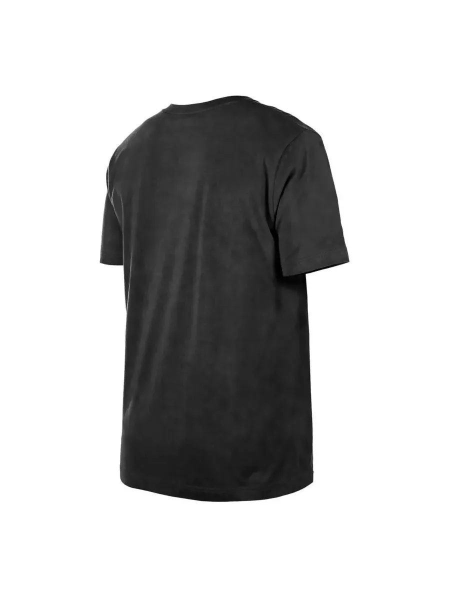 New Era Мужская черная футболка Brooklyn Nets в винтажном стиле, свободного кроя, с эффектом — изображение 2 из 3, черный