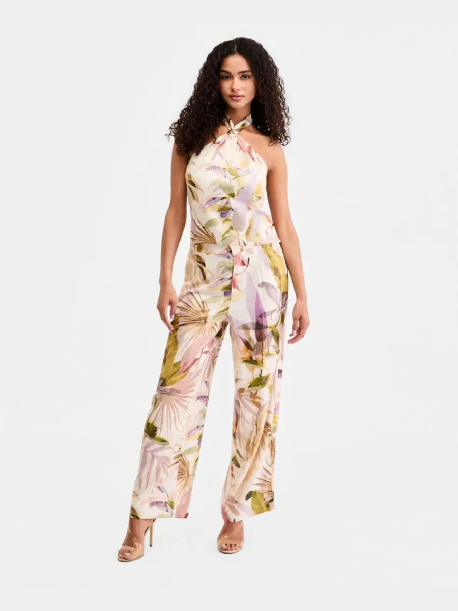 Женские брюки Sulli из льняной смеси с принтом GUESS, Sarika Palm Print — изображение 2 из 7