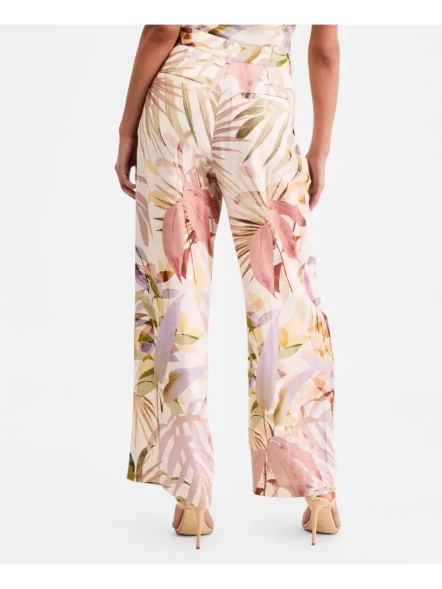 Женские брюки Sulli из льняной смеси с принтом GUESS, Sarika Palm Print — изображение 3 из 7