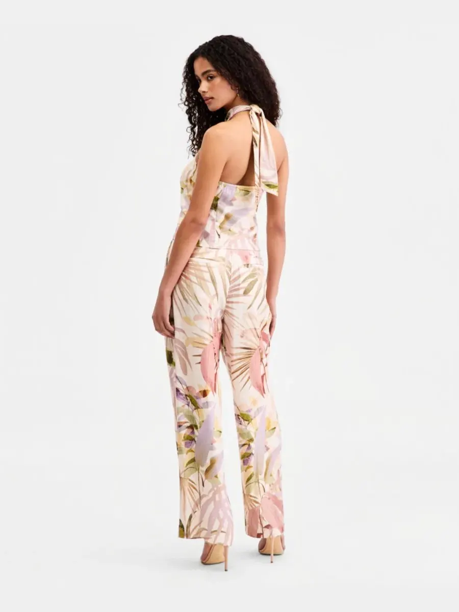 Женские брюки Sulli из льняной смеси с принтом GUESS, Sarika Palm Print — изображение 6 из 7
