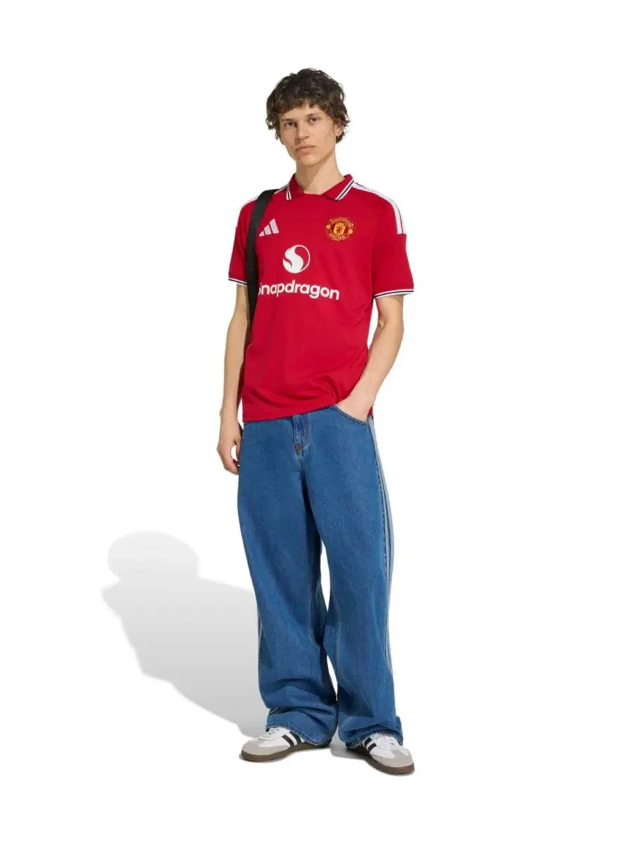Футболка с длинным рукавом Manchester United 2026/27 Home Replica Jersey adidas — изображение 2 из 5, красный