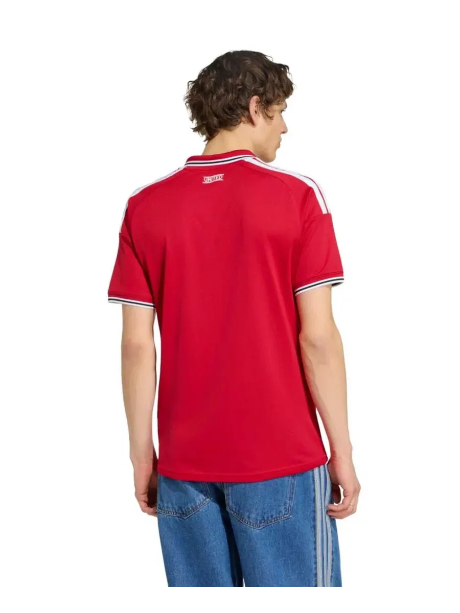 Футболка с длинным рукавом Manchester United 2026/27 Home Replica Jersey adidas — изображение 3 из 5, красный