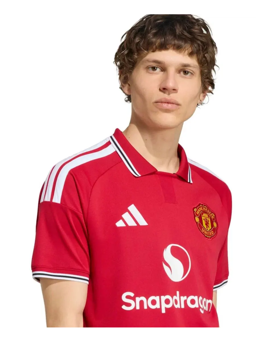 Футболка с длинным рукавом Manchester United 2026/27 Home Replica Jersey adidas — изображение 4 из 5, красный