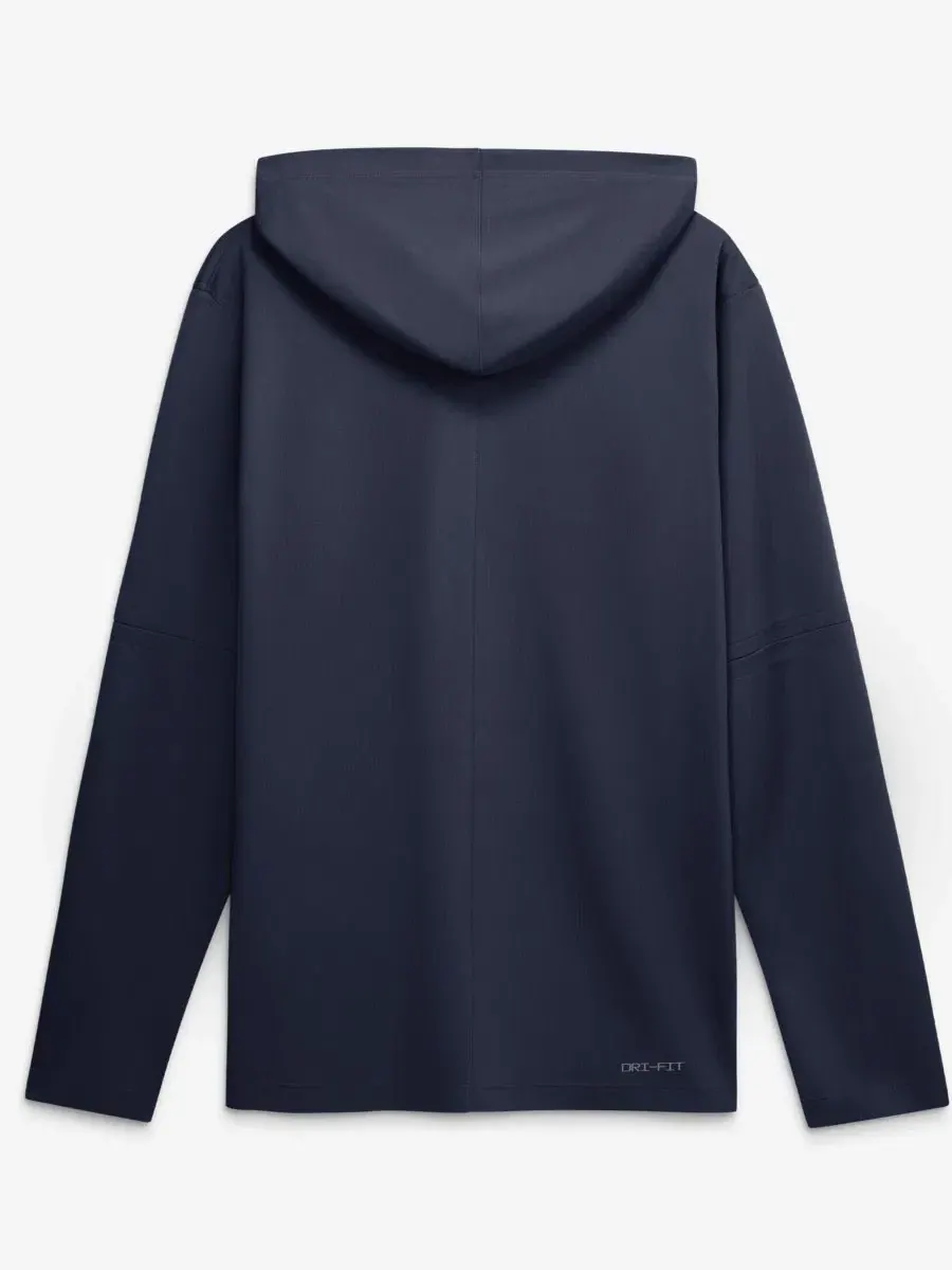 Мужская футболка с капюшоном и длинным рукавом Auburn Tigers 2026 Sideline Dri-FIT Nike — изображение 2 из 2, темно-синий