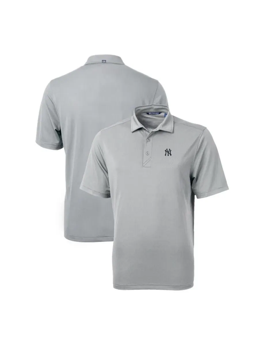 Мужское поло с принтом New York Yankees Virtue Eco Pique Cutter & Buck