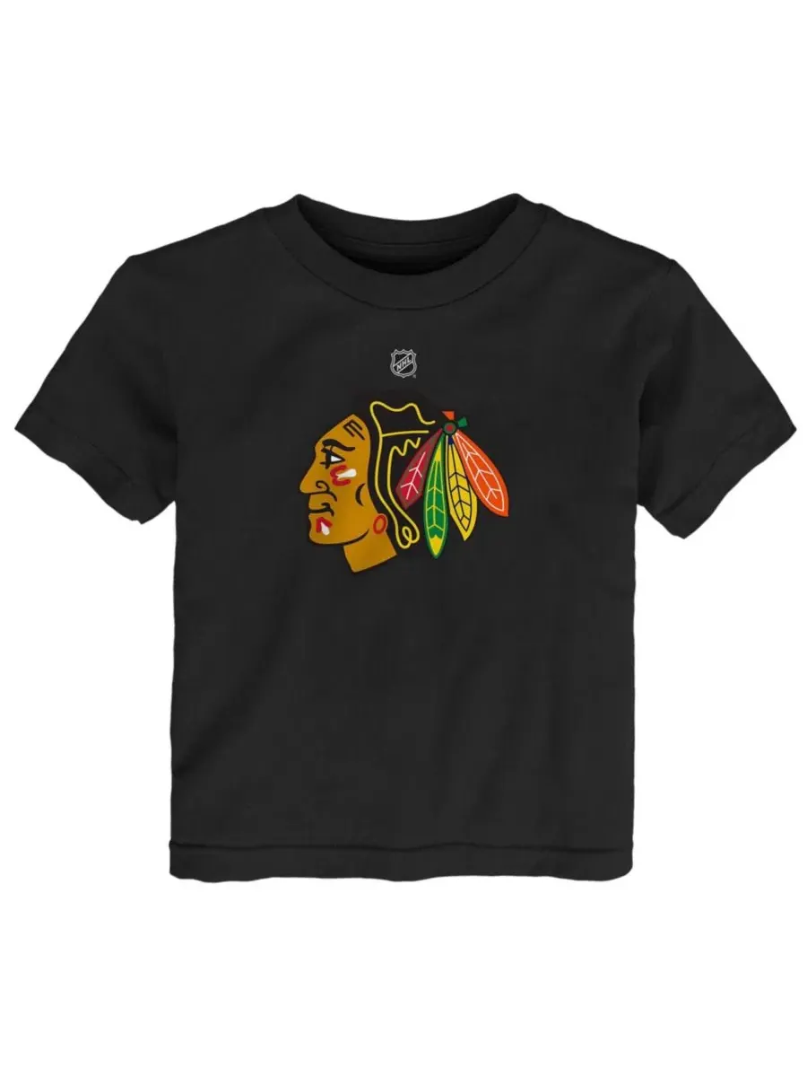 Футболка с длинным рукавом с принтом Chicago Blackhawks Outerstuff
