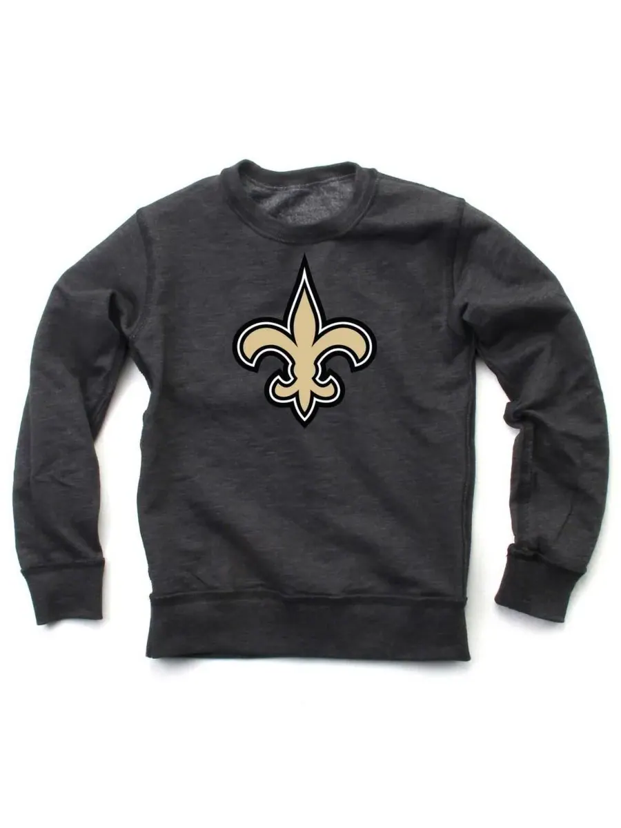Wes & Willy Толстовка Wes Willy Big Boys and Girls Black New Orleans Saints Reversible Fleece — изображение 2 из 3, черный