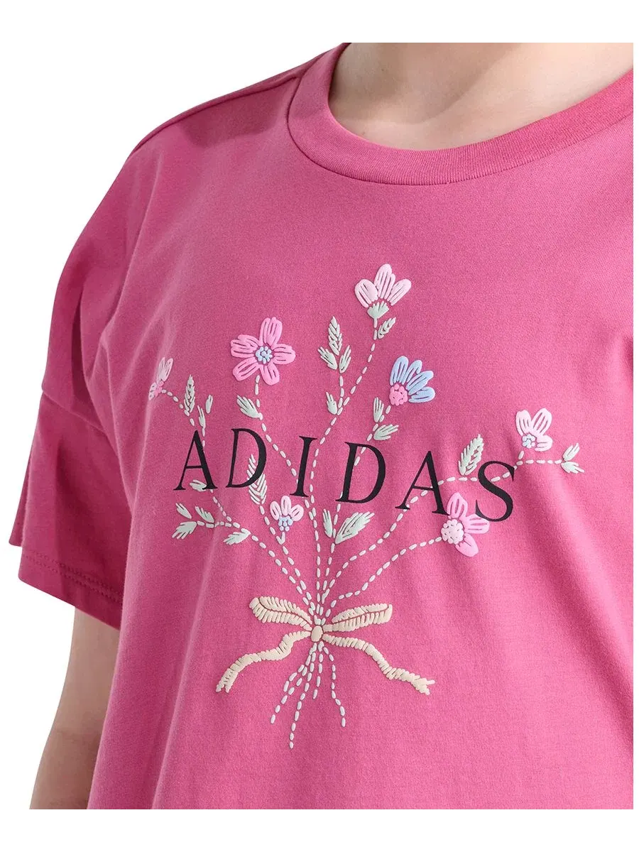 Футболка с принтом adidas, Dual Magenta — изображение 3 из 4