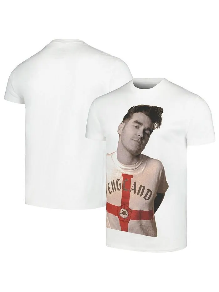 Мужская белая футболка Morrissey England Manhead Merch — белый