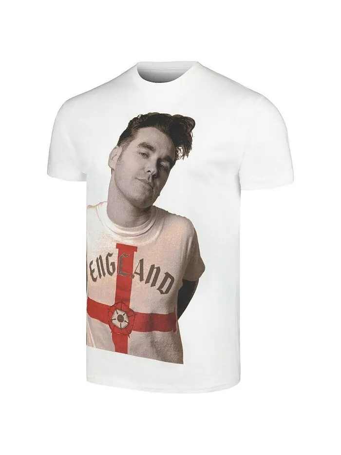 Мужская белая футболка Morrissey England Manhead Merch — изображение 2 из 3, белый