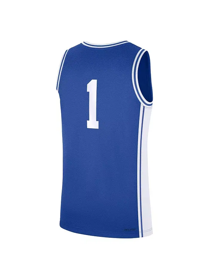 Мужская реплика дорожной футболки 1 Royal Duke Blue Devils Nike — изображение 2 из 3