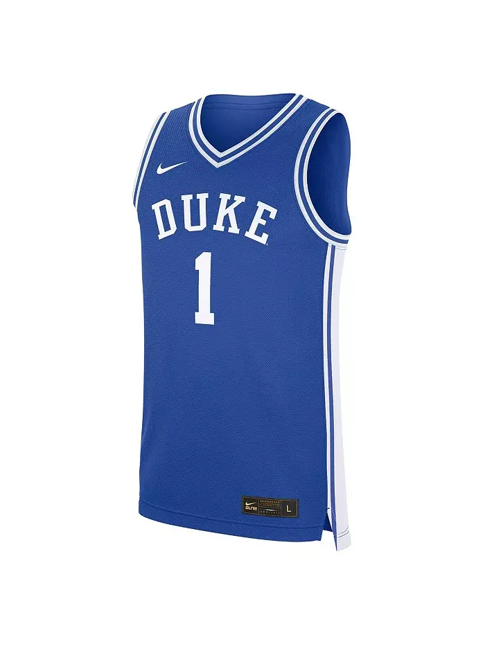 Мужская реплика дорожной футболки 1 Royal Duke Blue Devils Nike — изображение 3 из 3