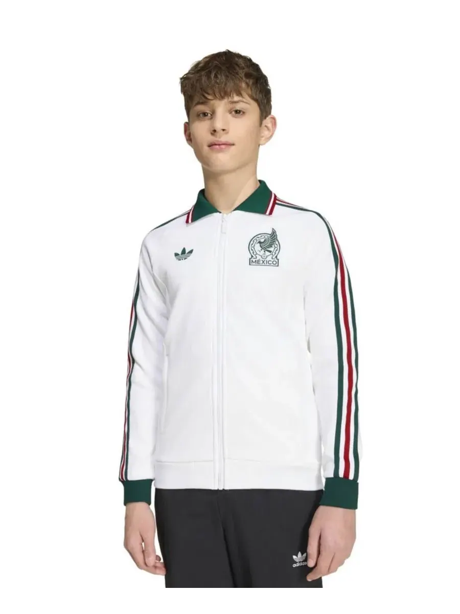 Детская куртка-бомбер с длинным рукавом, с эмблемой сборной Мексики adidas