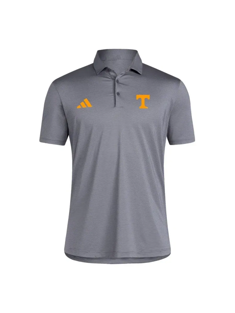 Поло с коротким рукавом Tennessee Volunteers Ultimate 365 Stripe adidas — изображение 2 из 3, серый
