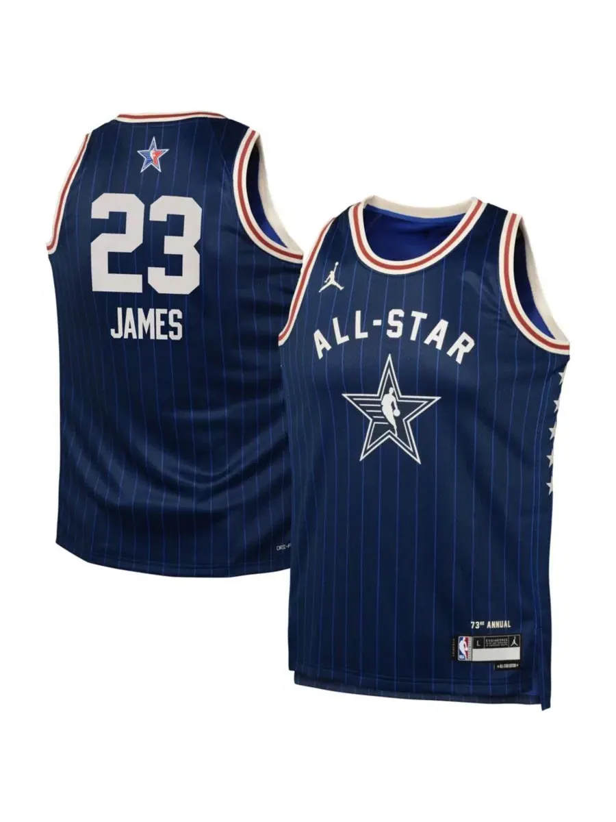 Детская баскетбольная джерси с длинным рукавом LeBron James 2024 NBA All-Star Game Swingman Jersey