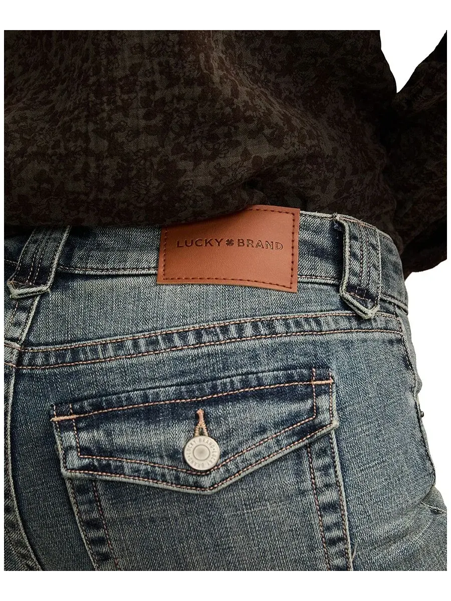 Женские джинсы-клеш с низкой посадкой Lucky Brand, Heart Breaker Wash — изображение 2 из 6
