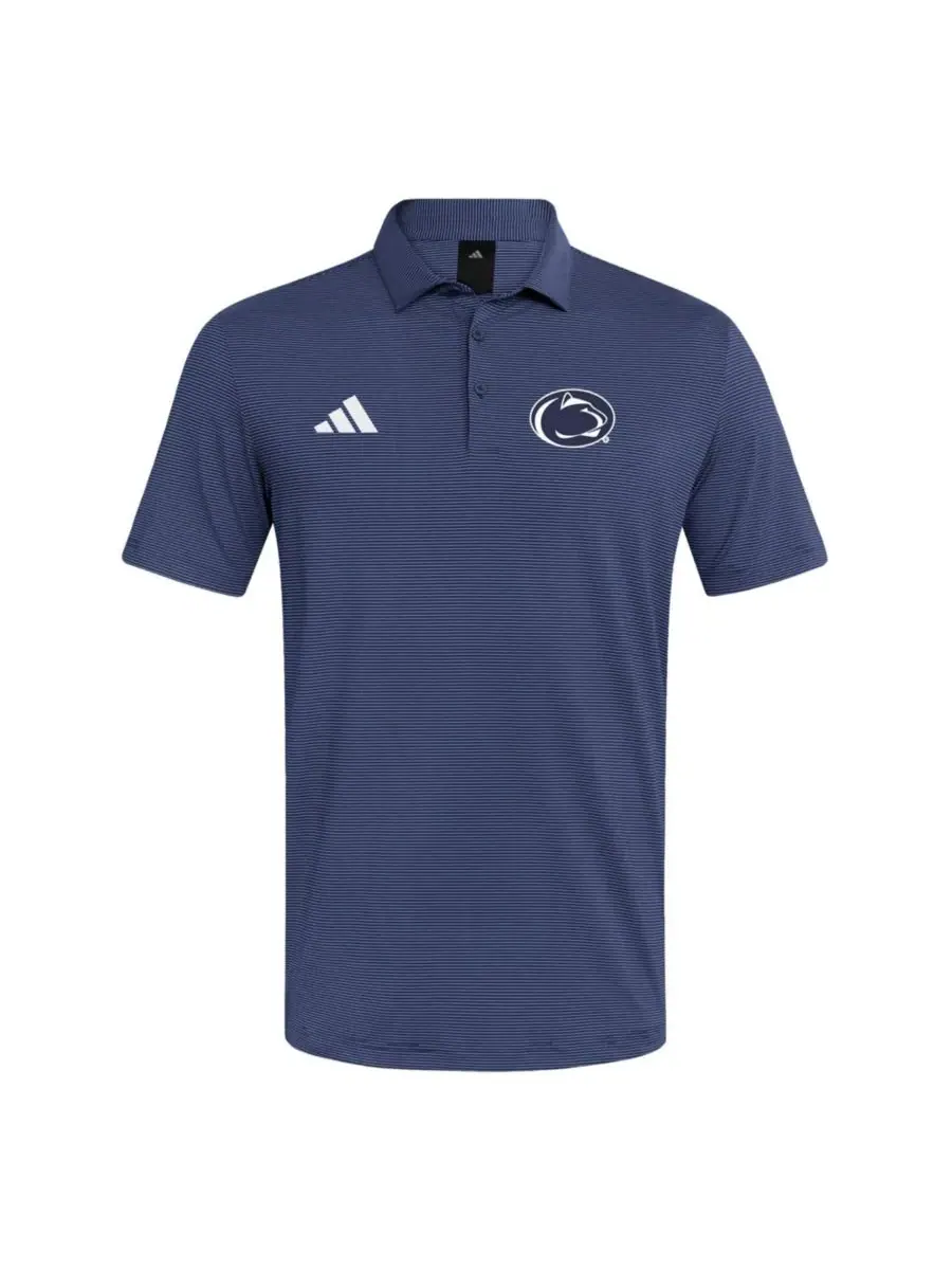 Поло с коротким рукавом Penn State Nittany Lions Ultimate365 Stripe adidas — изображение 3 из 3, темно-синий