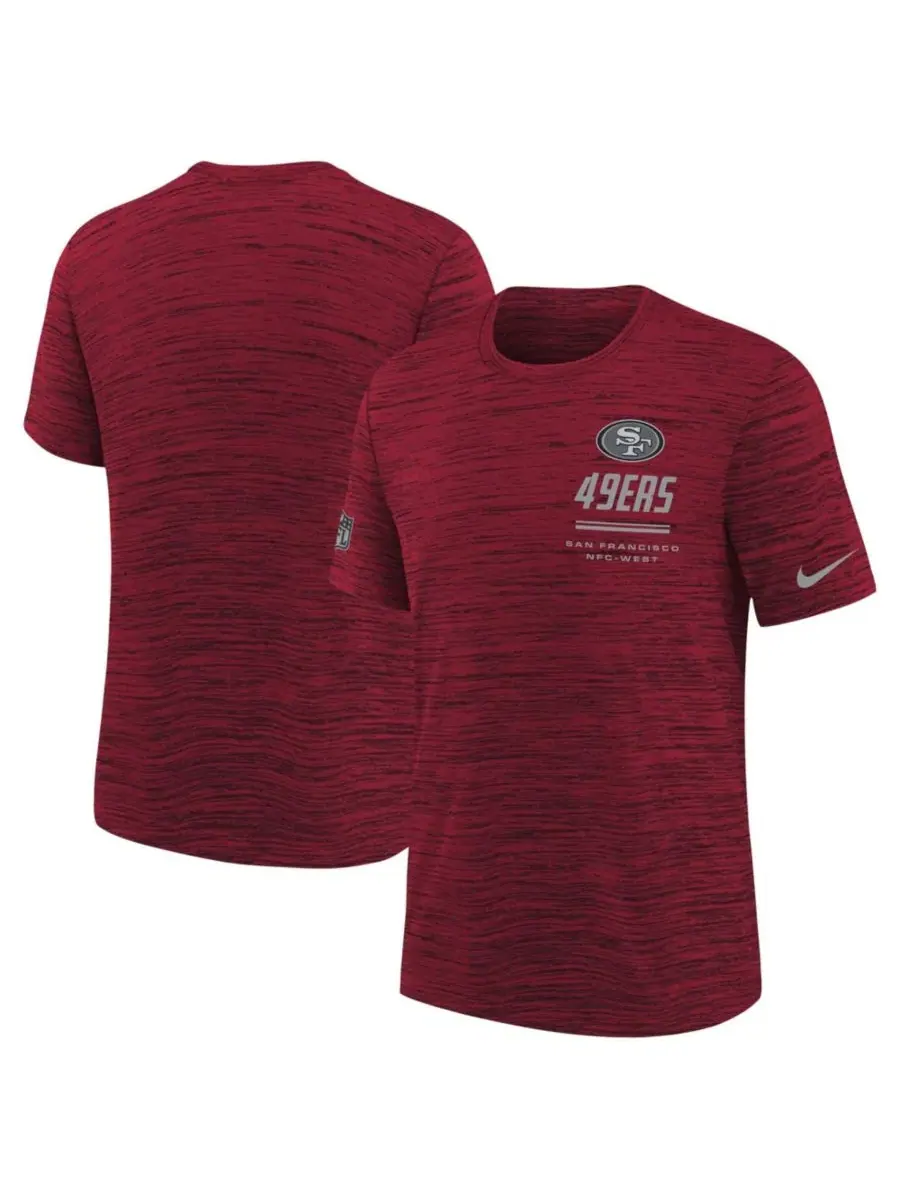 Футболка с технологией Dri-FIT, с принтом, San Francisco 49ers Sideline Velocity Nike
