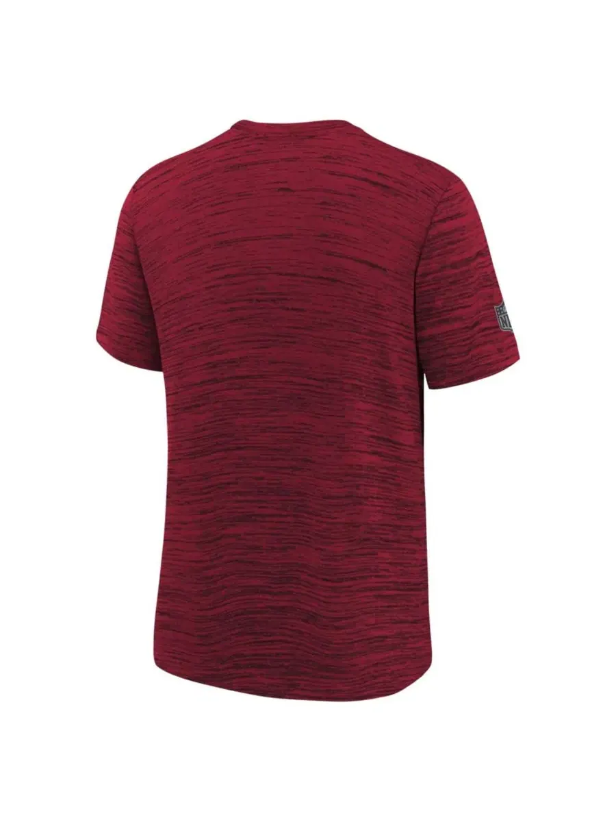 Футболка с технологией Dri-FIT, с принтом, San Francisco 49ers Sideline Velocity Nike — изображение 3 из 3, алый