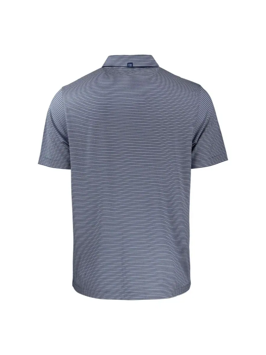 Мужское поло-рубашка с принтом Stars Stripes Forge Eco Double Stripe Stretch Cutter & Buck — изображение 3 из 3