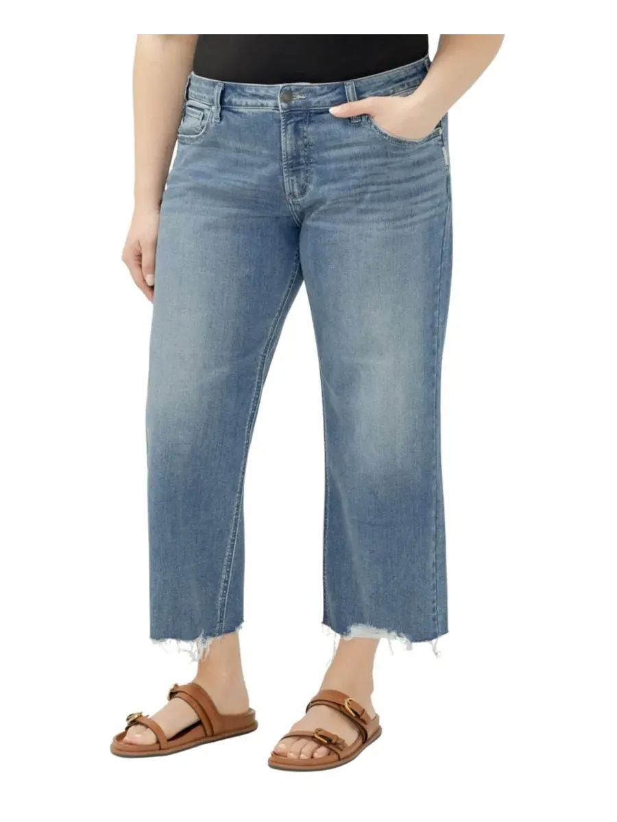 Джинсы boyfriend скинни с завышенной талией, прямые Silver Jeans Co., Kickin It — изображение 2 из 5