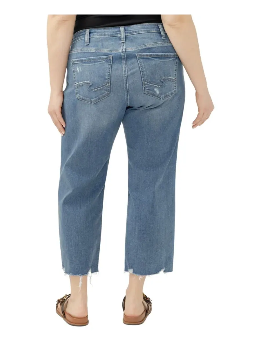 Джинсы boyfriend скинни с завышенной талией, прямые Silver Jeans Co., Kickin It — изображение 5 из 5