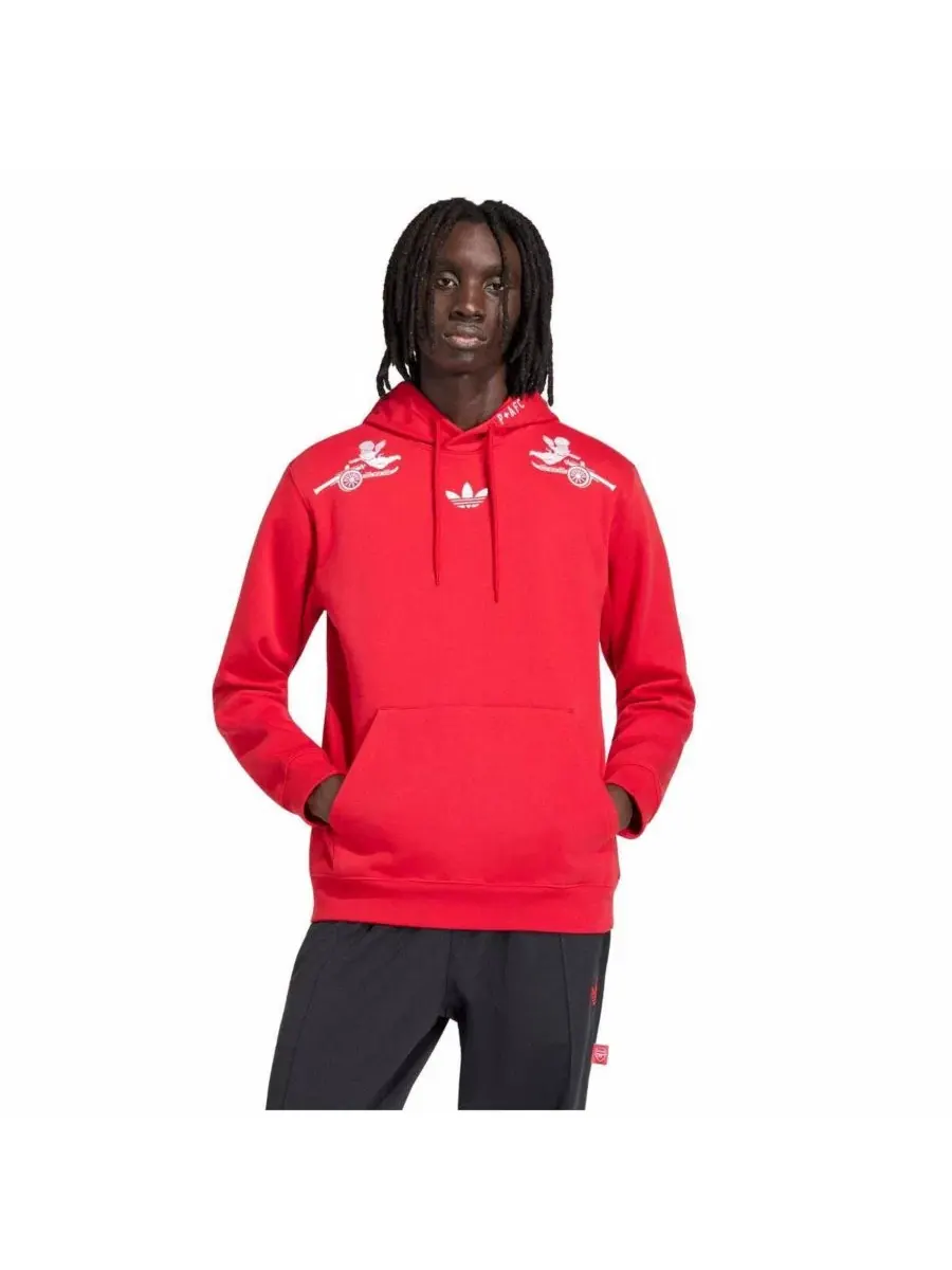 Мужская красная толстовка Arsenal x Places Faces Adidas