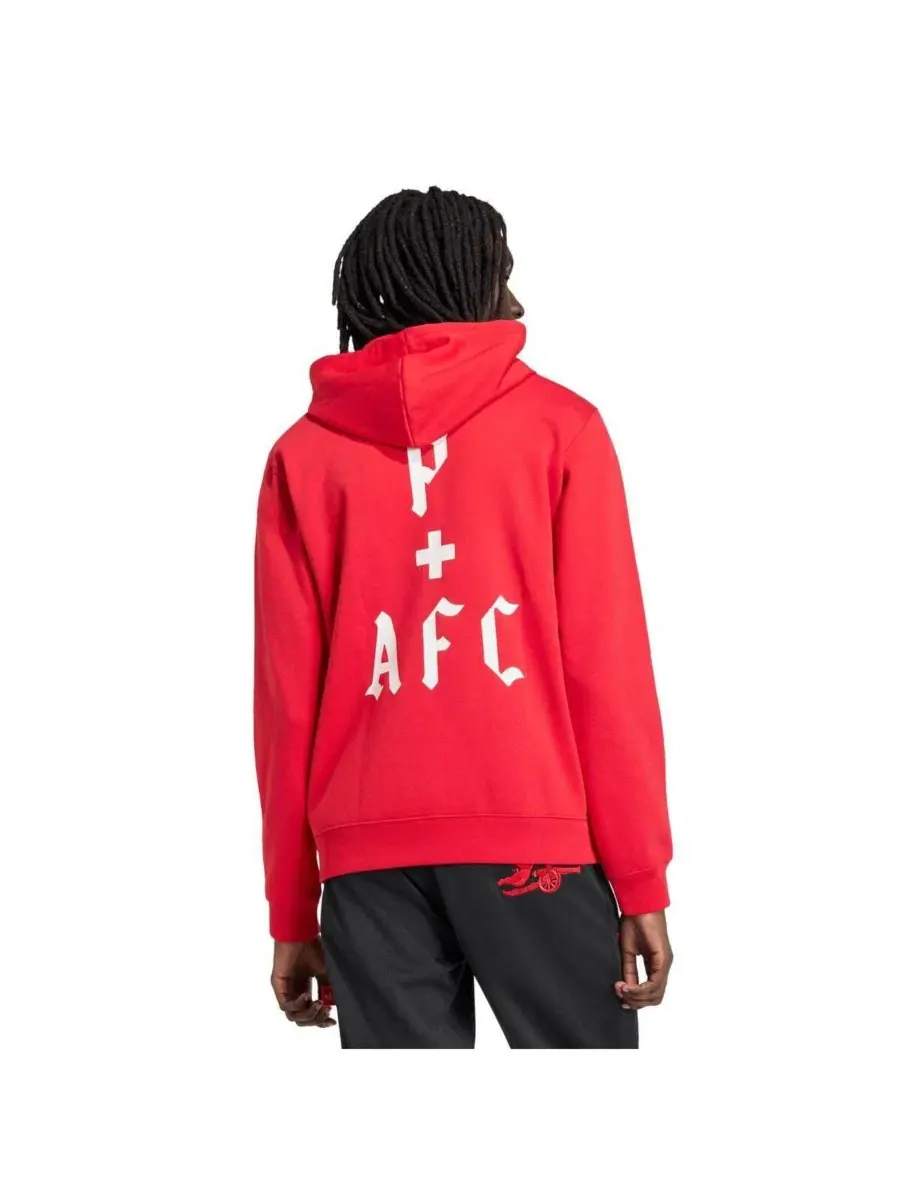 Мужская красная толстовка Arsenal x Places Faces Adidas — изображение 2 из 5, красный