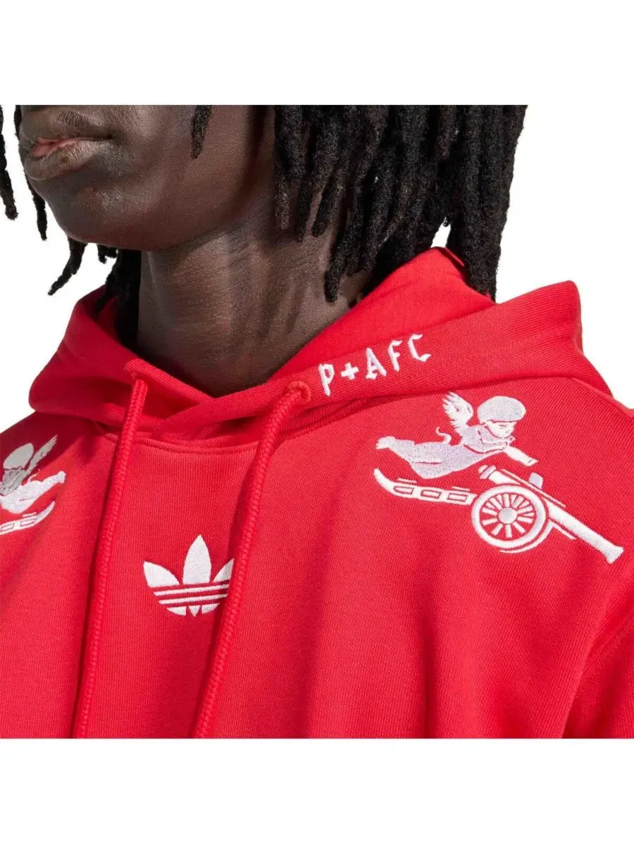 Мужская красная толстовка Arsenal x Places Faces Adidas — изображение 4 из 5, красный