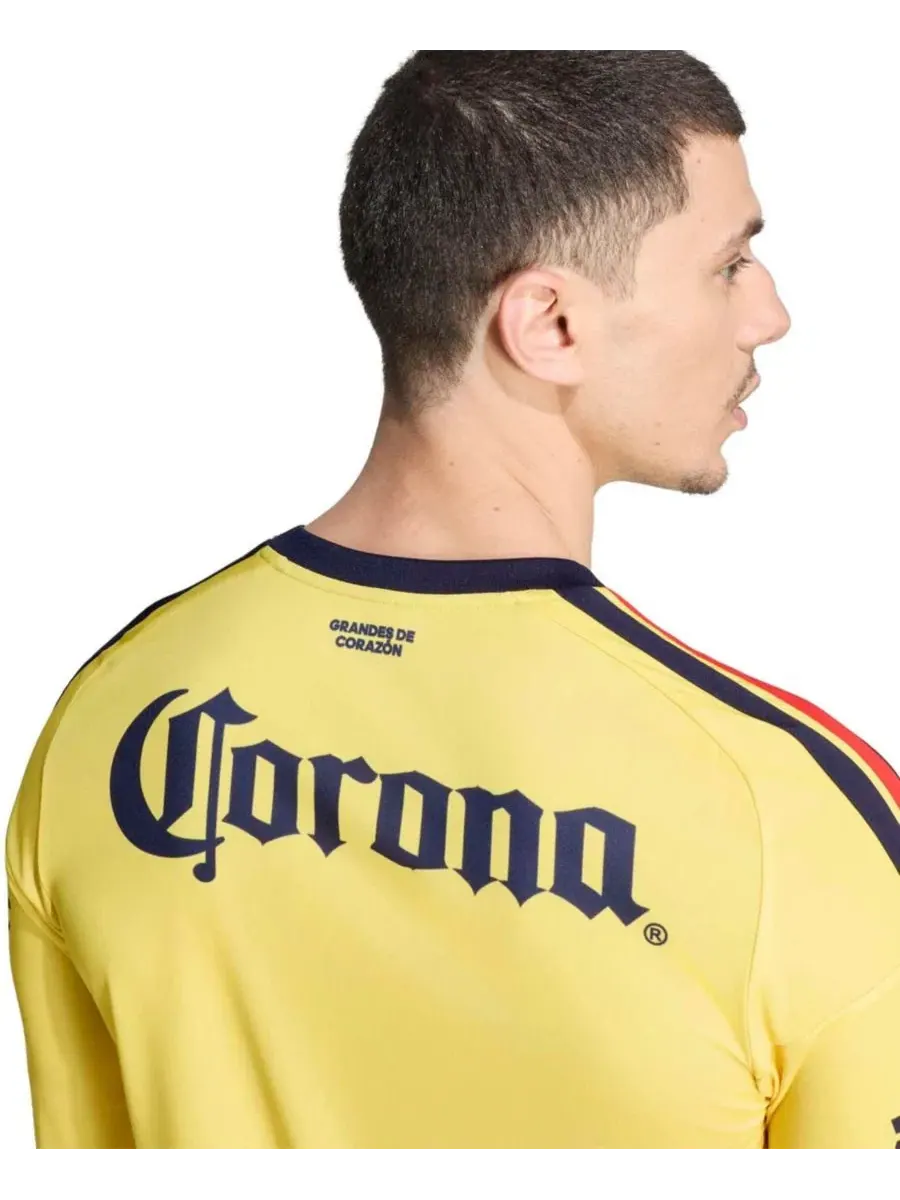 Футболка с длинным рукавом Club America 2026/27 Home Replica adidas — изображение 5 из 7, желтый